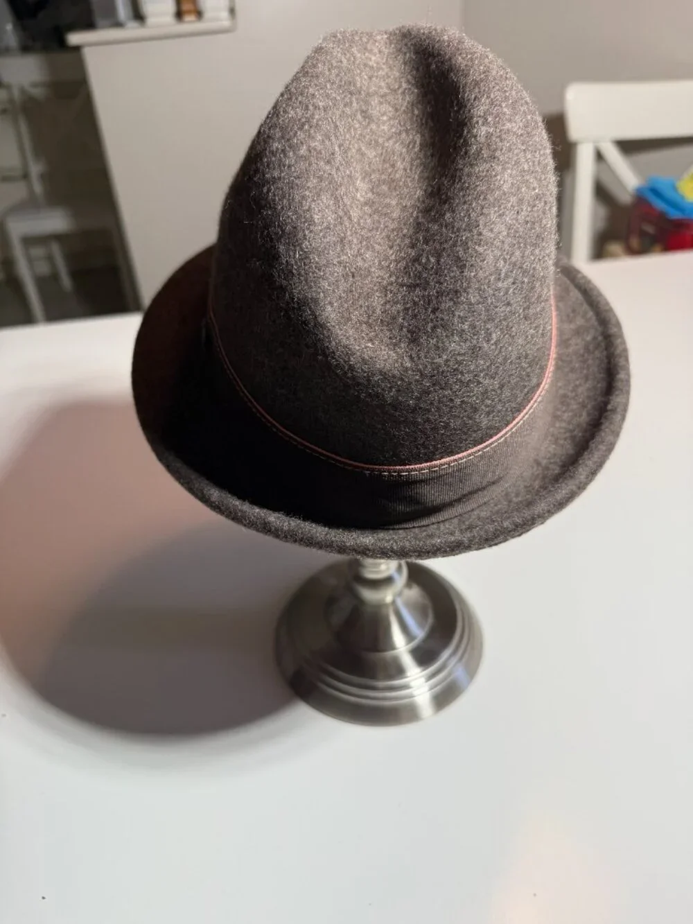 Christy's Crown by Tony Merenda Wool Brown Trilby Women's Hat Sz M